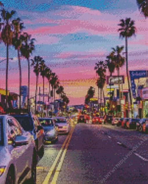 California Aesthetic City Diamond Painting