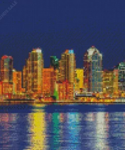 California City Skyline Diamond Painting