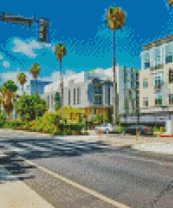 California City Streets Diamond Painting