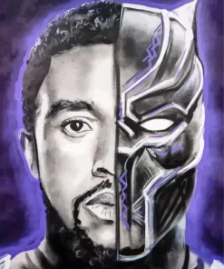 Chadwick Boseman The Black Panther Diamond Painting