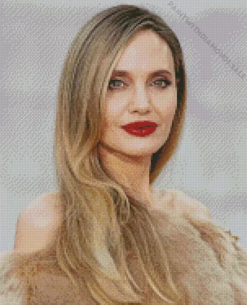 Charismatic Angelina Jolie Diamond Painting