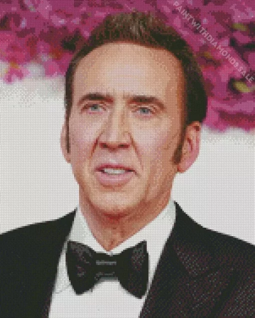 Charismatic Nicolas Cage Diamond Painting