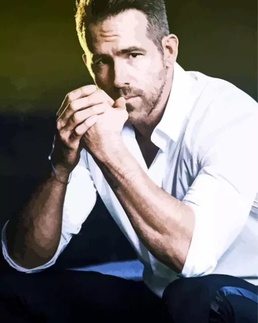 Charismatic Ryan Reynolds Diamond Painting