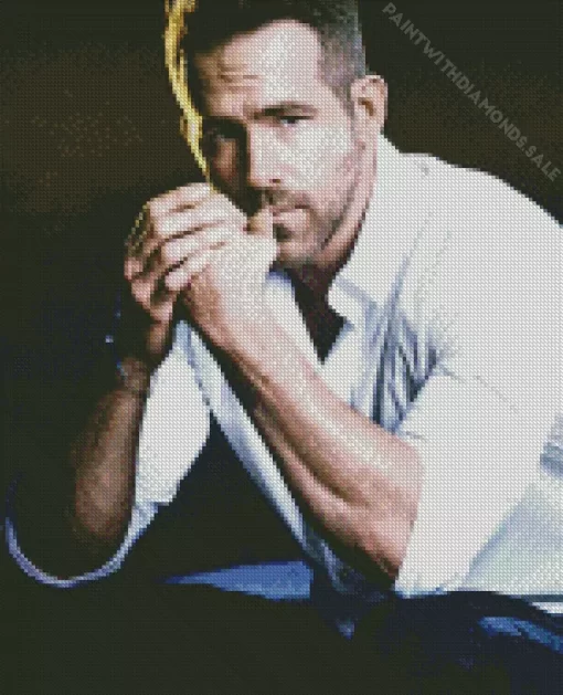 Charismatic Ryan Reynolds Diamond Painting