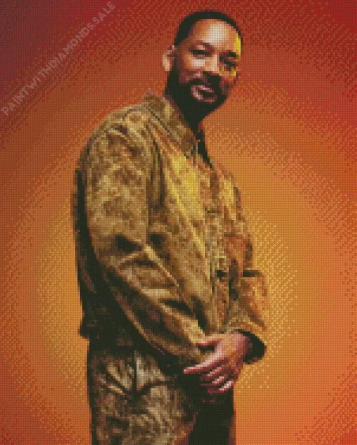 Charming Will Smith Diamond Painting