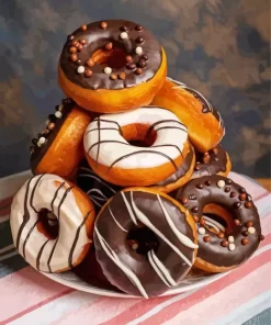 Chocolate Glazed Donuts Diamond Painting