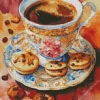 Coffee Cup And Cookies Diamond Painting