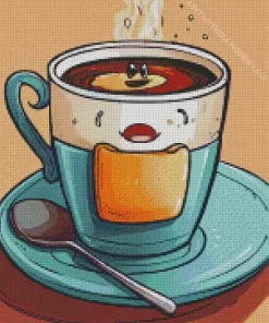 Coffee Cup Art Diamond Painting