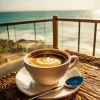 Coffee Seaside View Diamond Painting