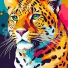 Colorful Leopard Diamond Painting