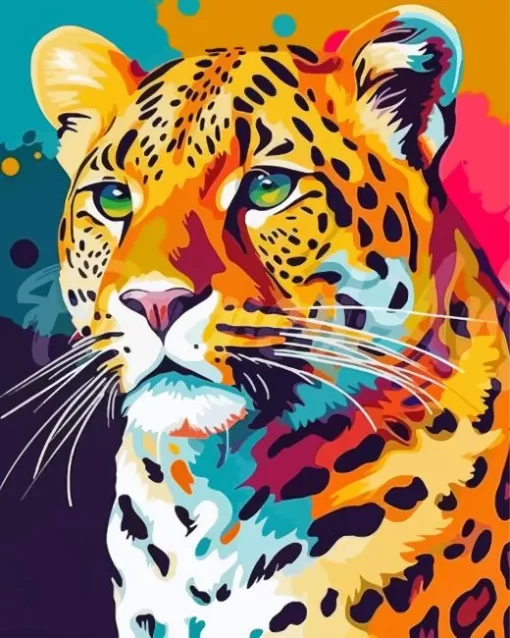 Colorful Leopard Diamond Painting