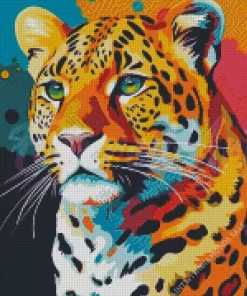 Colorful Leopard Diamond Painting