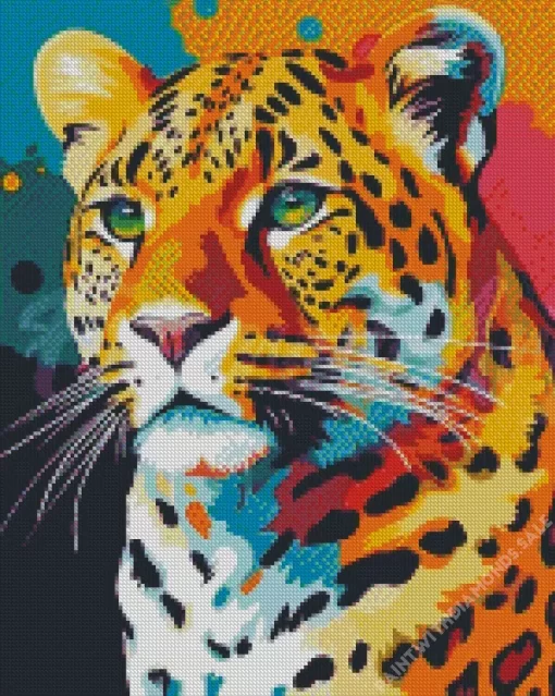 Colorful Leopard Diamond Painting