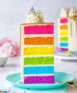 Colorful Rainbow Cake Diamond Painting