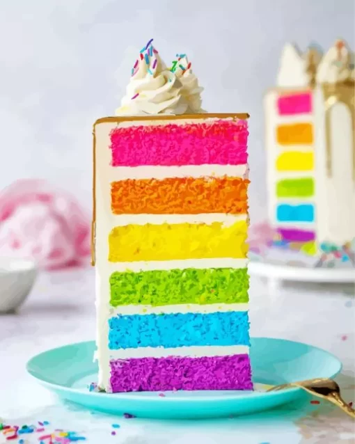 Colorful Rainbow Cake Diamond Painting