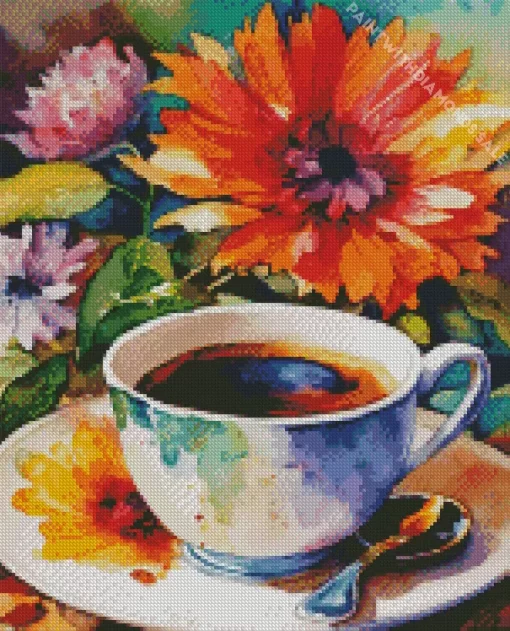 Colorful Coffee Art Diamond Painting