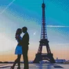 Couple In Paris Diamond Painting