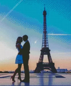 Couple In Paris Diamond Painting