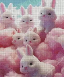 Cute Little Bunnies Diamond Painting