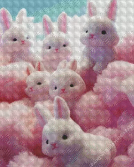 Cute Little Bunnies Diamond Painting