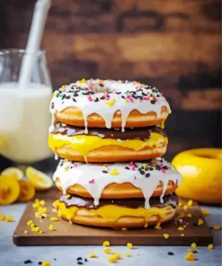 Donuts With White Icing Diamond Painting