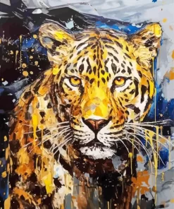 Drippy Leopard Diamond Painting