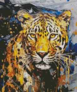 Drippy Leopard Diamond Painting