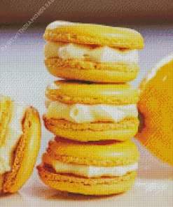 Fluffy Lemon Macarons Diamond Painting