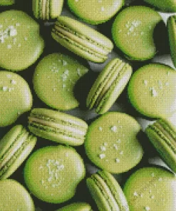 Fluffy Matcha Macarons Diamond Painting