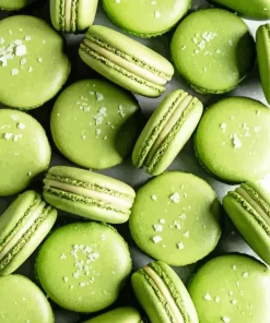 Fluffy Matcha Macarons Diamond Painting