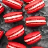 Fluffy Red Velvet Macarons Diamond Painting