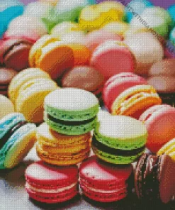 Fluffy Colorful Macarons Diamond Painting