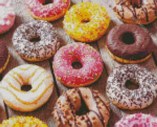 Fluffy Donuts Diamond Painting