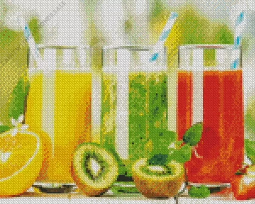 Fresh Juices Diamond Painting