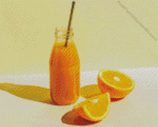 Fresh Orange Juice Diamond Painting