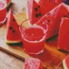 Fresh Watermelon Juice Diamond Painting