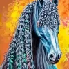 Friesian Horse Art Diamond Painting