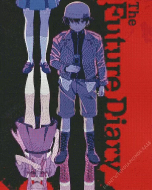 future diary anime poster Diamond Paints