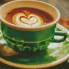 Green Coffee Cup Diamond Painting