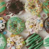 Green Donuts With Sprinkles Diamond Painting