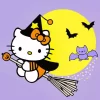 Halloween Hello Kitty Diamond Painting