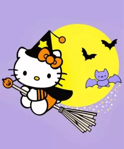 Halloween Hello Kitty Diamond Painting