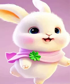 Happy Bunny Diamond Painting