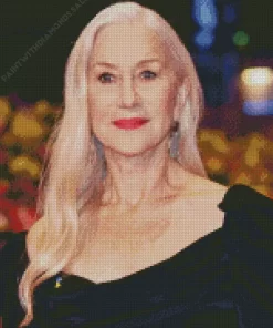 Helen Mirren With Long Hair Diamond Painting