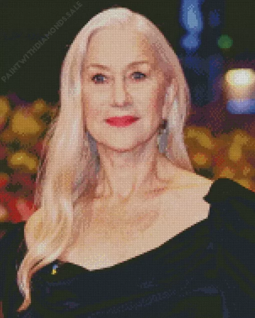 Helen Mirren With Long Hair Diamond Painting