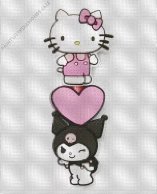 Hello Kitty And Kuromi Diamond Painting