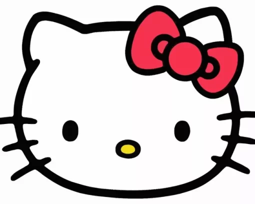 Hello Kitty Head Diamond Painting