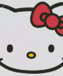 Hello Kitty Head Diamond Painting