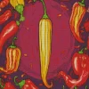 Hot Chili Pepper Art Diamond Painting