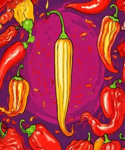 Hot Chili Pepper Art Diamond Painting